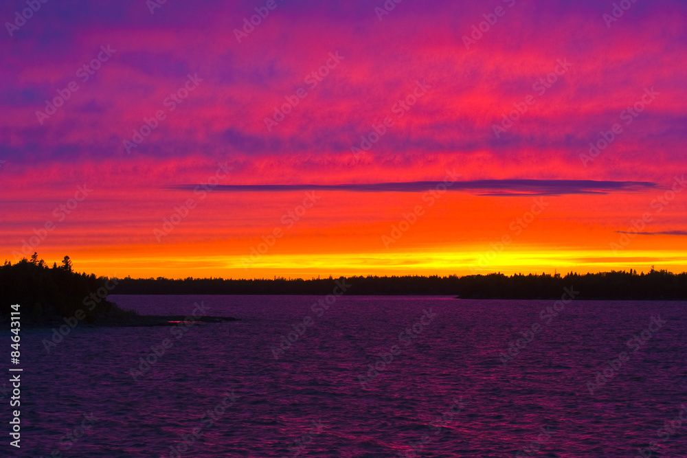 Sunset over Bruce Peninsula