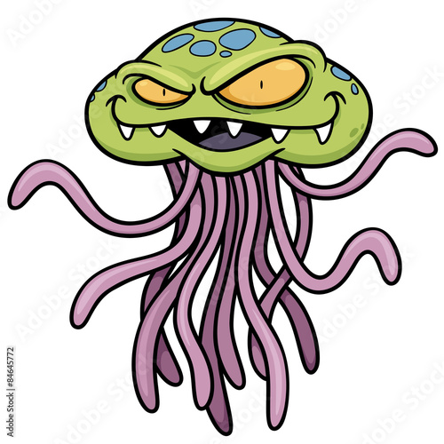 Vector illustration of cartoon Monster