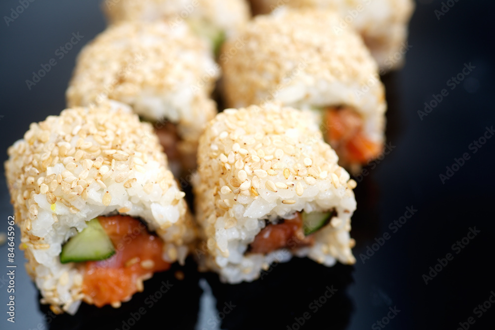 Japanese sushi roll Alaska 