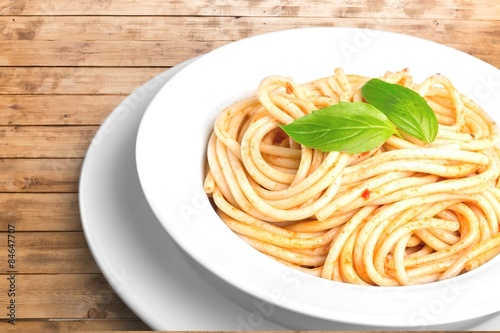 Pasta, Spaghetti, Vegetarian Food.