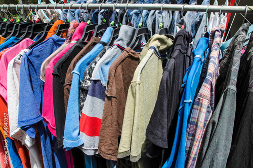 The washing line to dry in the sun