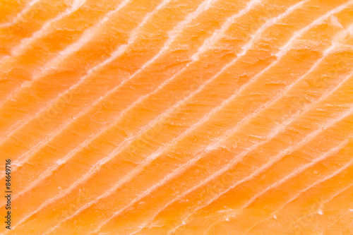 Raw salmon meat