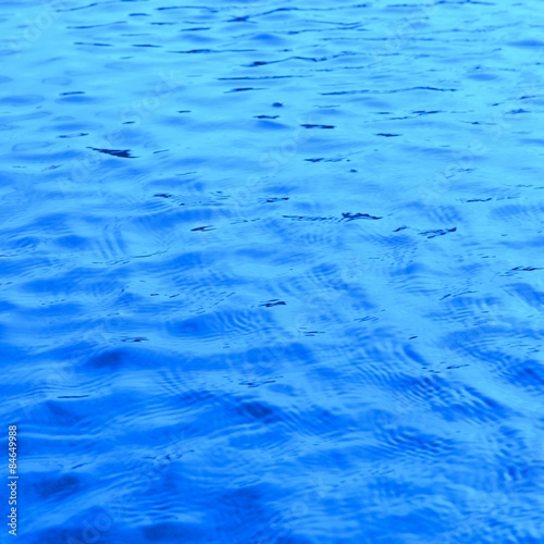 Beautiful blue wave on skin water as background texture © Art789