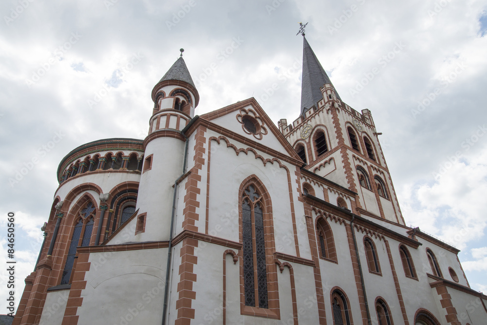 Obraz premium St. Peter Kirche in Bacharach am Rhein, Deutschland