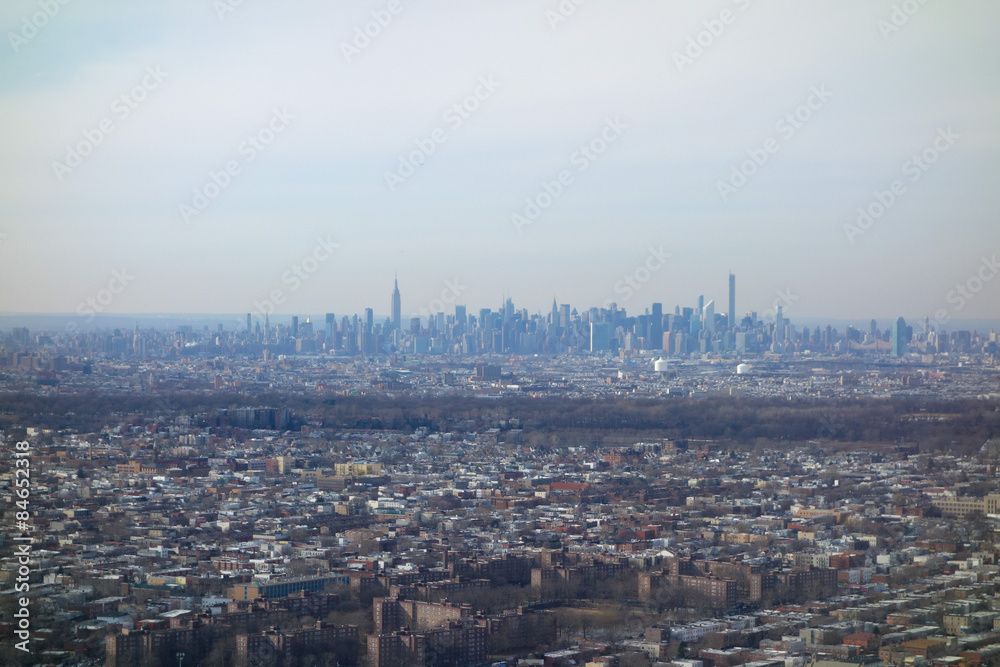 Aerial view of NY