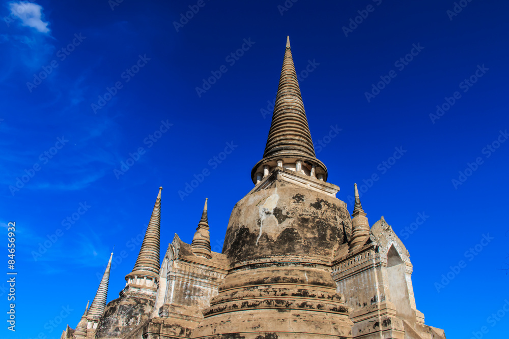 Fototapeta premium Wat Phra Si Sanphet ancient city and historical place. Located i