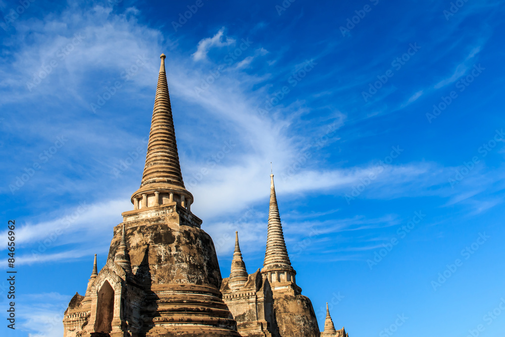 Wat Phra Si Sanphet ancient city and historical place. Located i