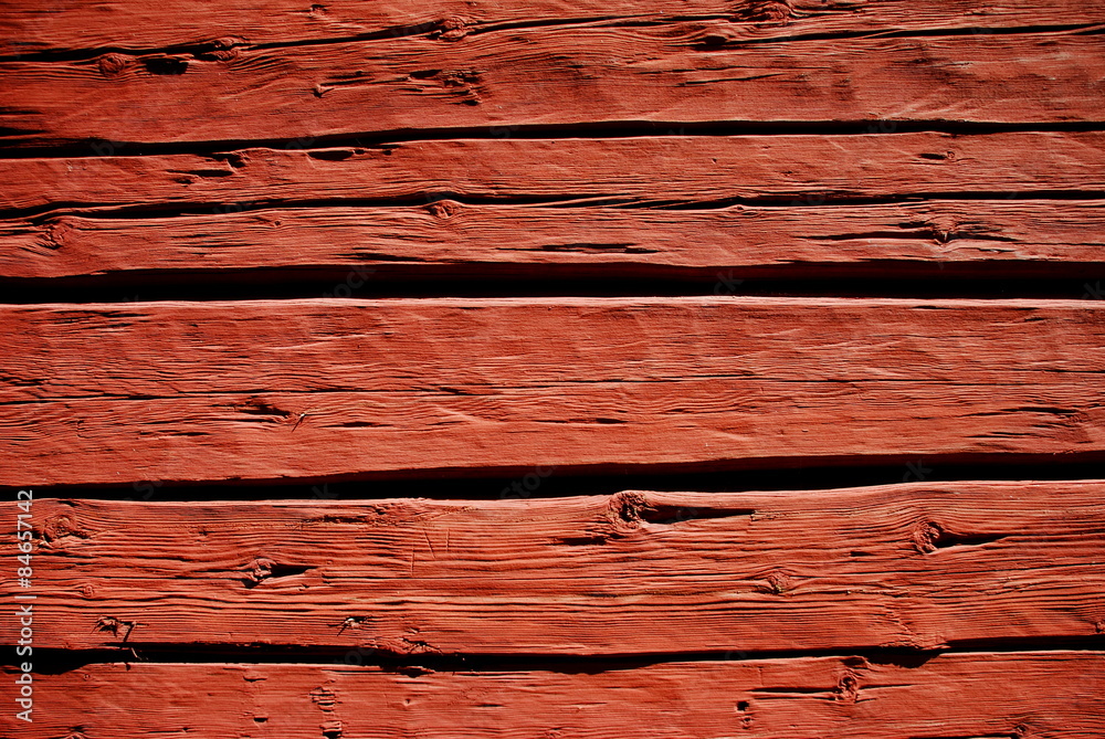 Foto Stock Typical Swedish Falun red color, very popular in Sweden, and