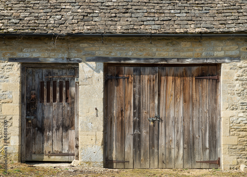 Obraz premium Stare drewniane drzwi