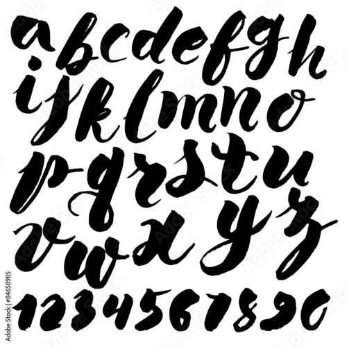 Vector handmade alphabet