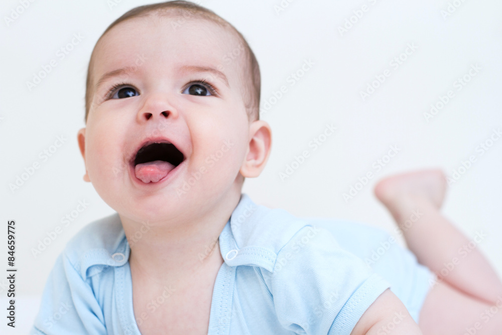 Beautiful baby on white background Beautiful baby on white background