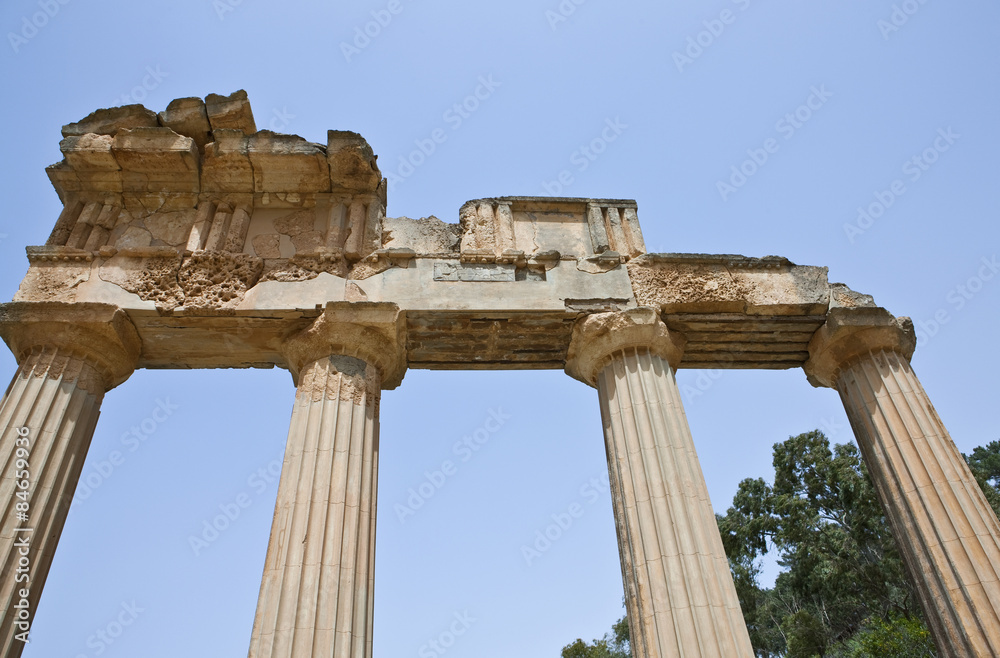 Libya,archaeological site of Cyrene,the Apollo temple Libya,archaeological site of Cyrene,the Apollo temple