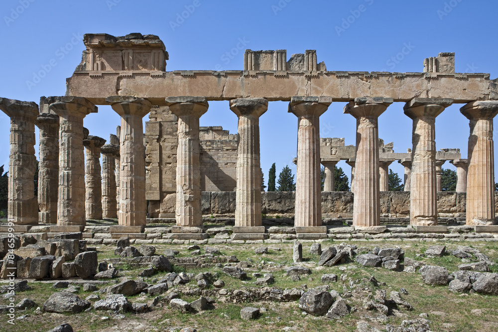 Libya, archaeological site of Cyrene, the Zeus temple