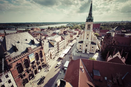 Obraz Polska - Toruń, miasto podzielone przez Wisłę między Pomorze