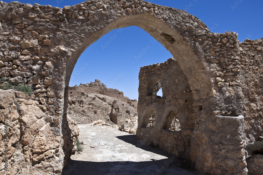 Libya, the riuns of the old Nalut village
