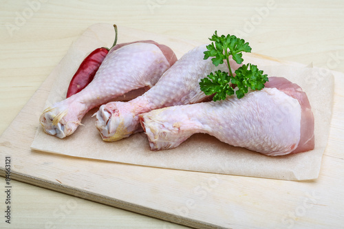 Raw chicken legs