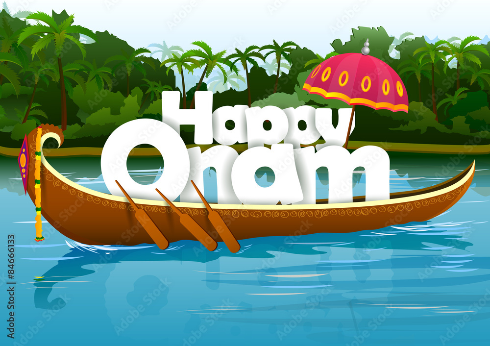 Happy Onam wallpaper background Stock Vector | Adobe Stock Happy Onam wallpaper background Stock Vector | Adobe Stock