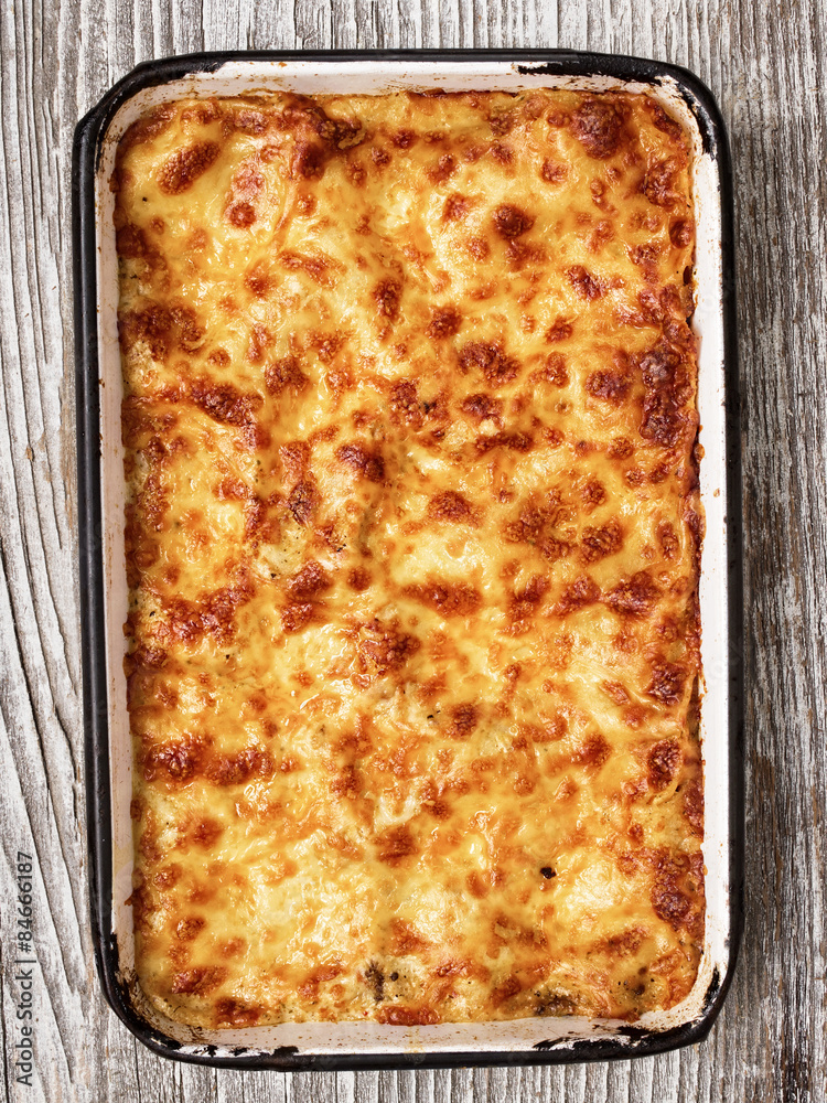 rustic italian baked lasagna