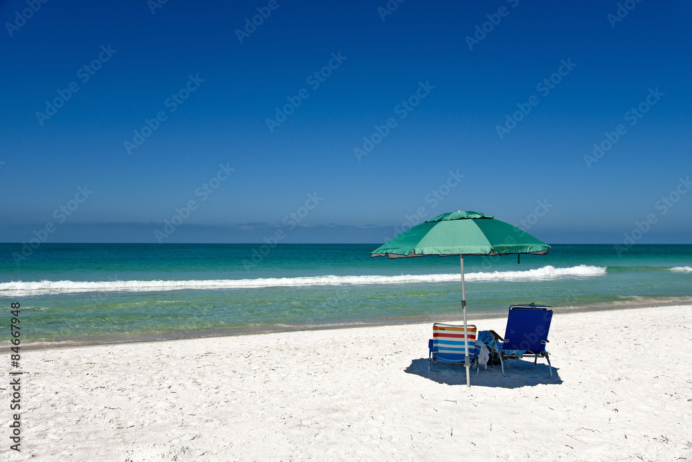 Beach Chairs with Umbrella