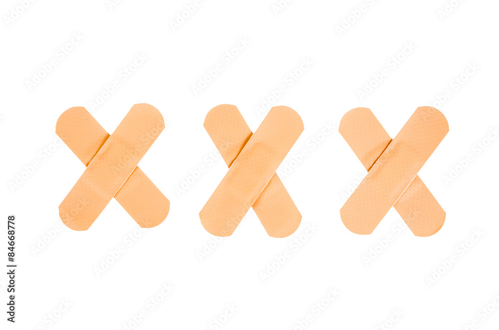 xxx sign with bandage xxx sign with bandage