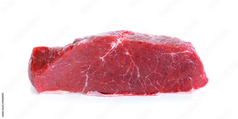 Meat isolated on the white background