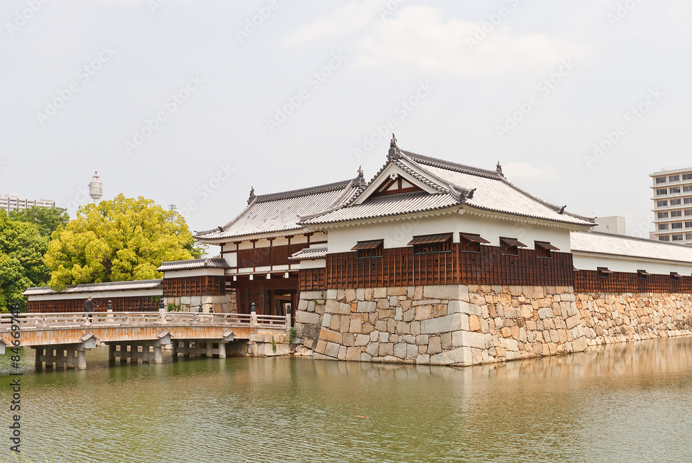 Ninomaru Omote Gate and Tamon Yagura Turret of Hiroshima Castle