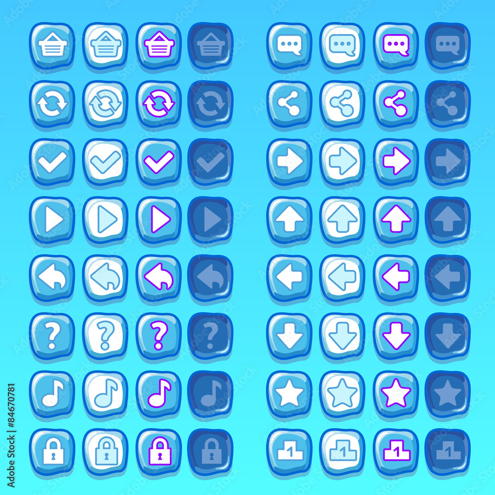 ice game icons buttons icons, interface, ui ice game icons buttons icons, interface, ui