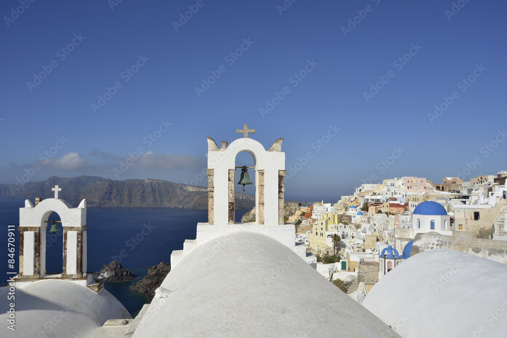 Fototapeta premium Chapel Oia Santorini Greece