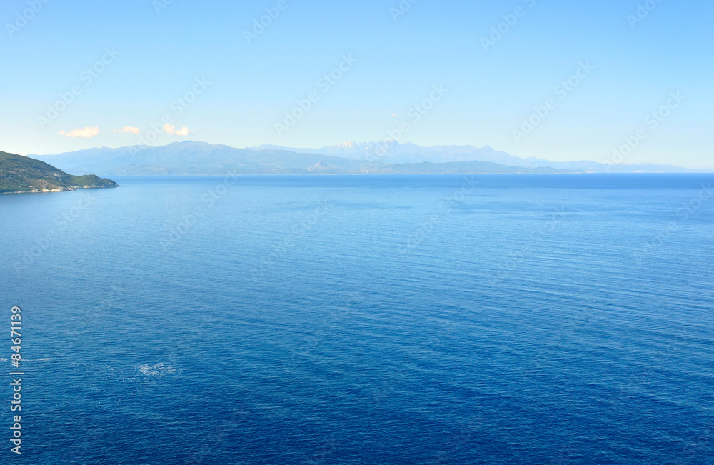 mer bleue sous ciel bleu - Corse mer bleue sous ciel bleu - Corse