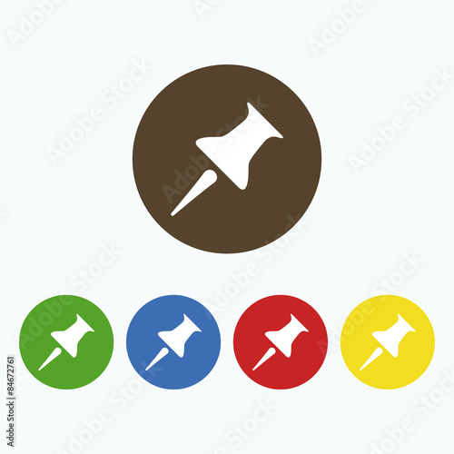 Free Download Simple icon push pin. - GFXLoad