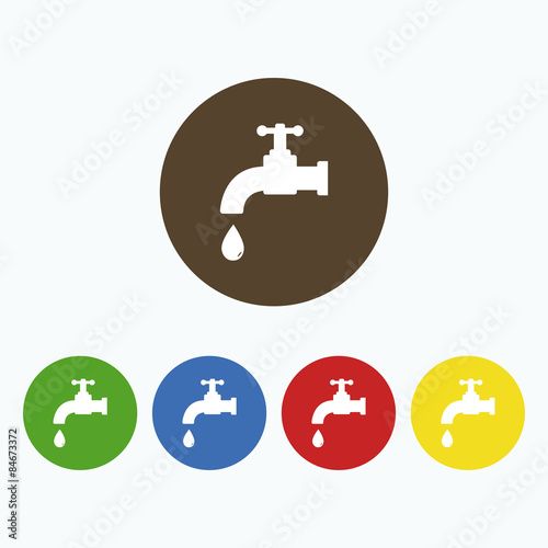 Simple icon Water tap.