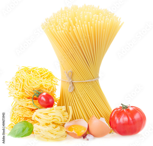 spaghetti, tonarelli and  tagliatelle photo