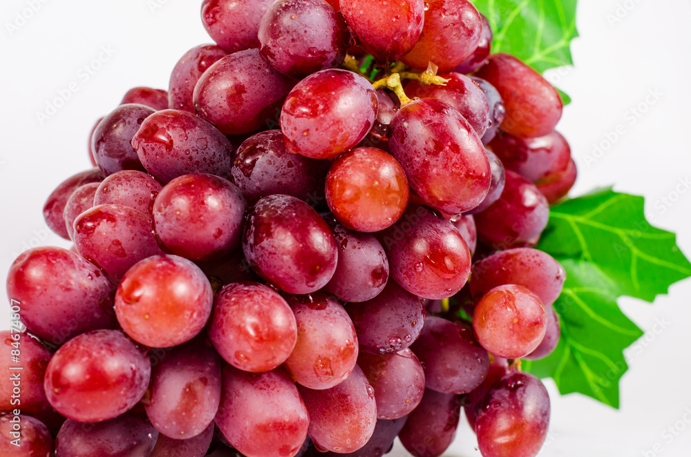 Red grape isolated on white background Red grape isolated on white background