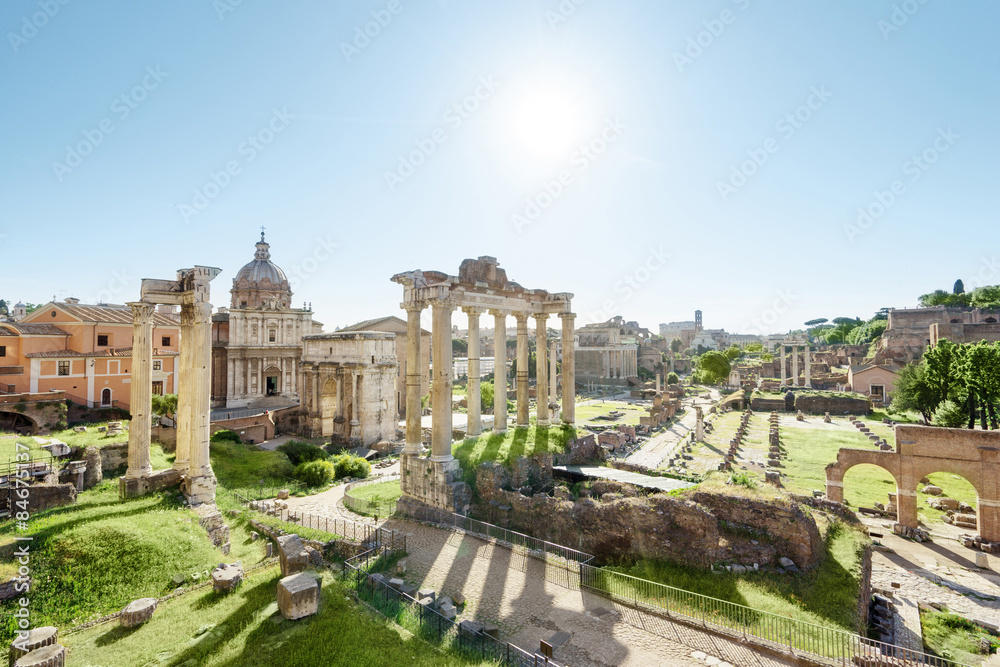 Roman ruins in Rome, Italy