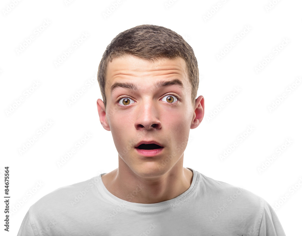 Surprised Young Man. Surprised Young Man.