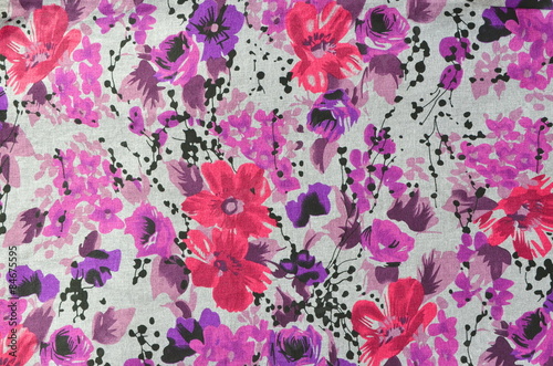 Fototapeta Naklejka Na Ścianę i Meble -  flower pattern cloth fabric.