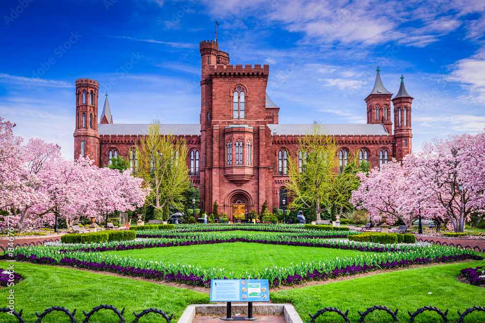 Fotografie Smithsonian Building in Washington DC, USA.
