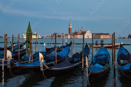 Blick auf San Giorgio Maggiore am Abend   Venedig 
