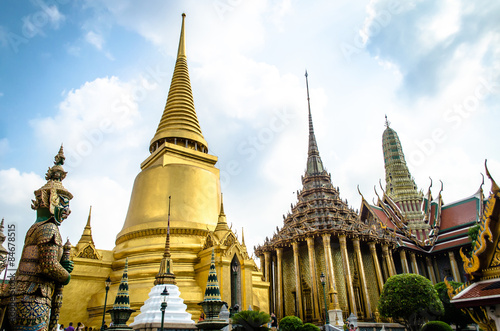 Wat Phra Kaew of Bangkok  Thailand