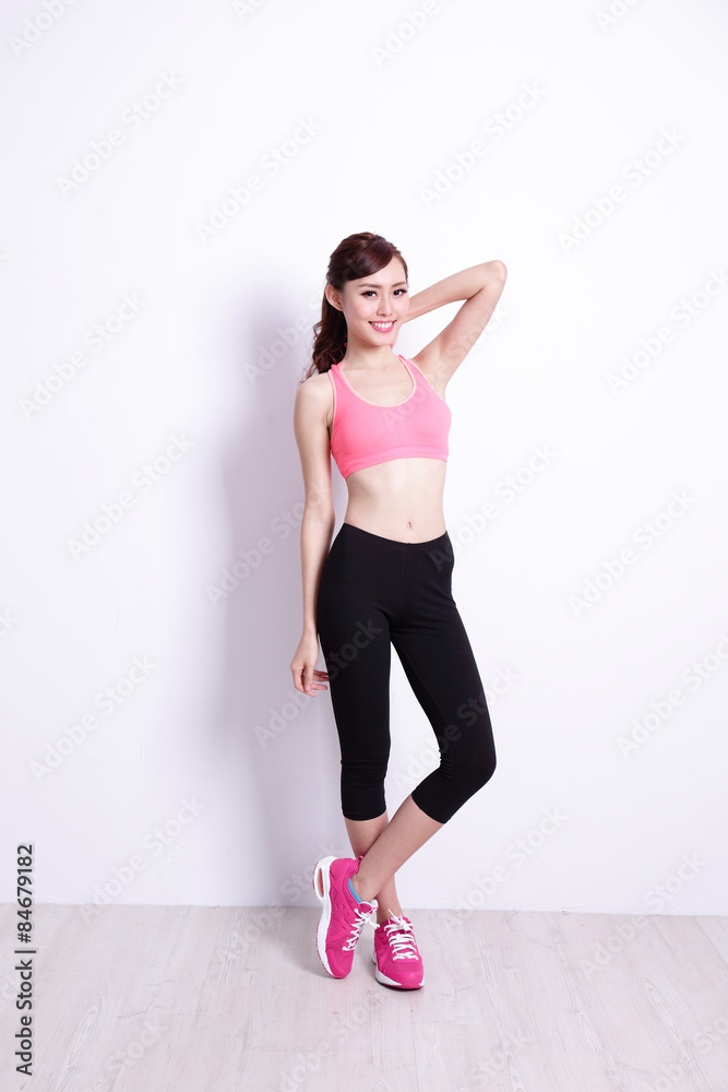 Sport Woman with health figure