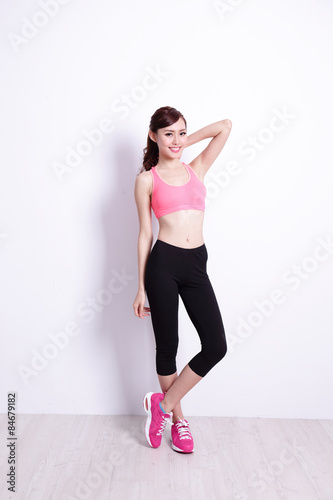 Sport Woman with health figure