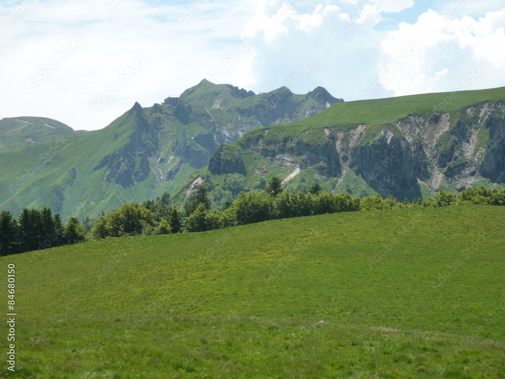 Obraz premium crêtes du Sancy, Auvergne