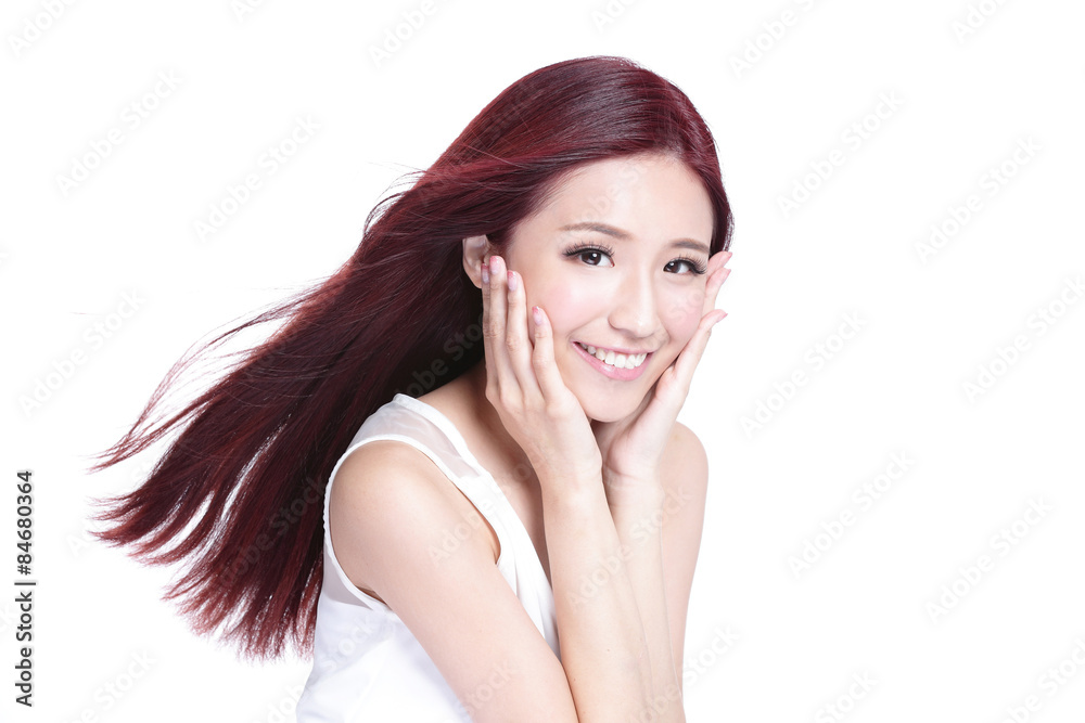 Beauty woman with charming smile Beauty woman with charming smile