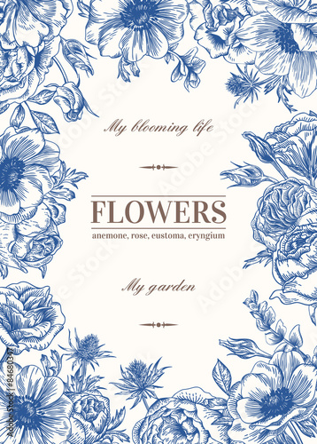 Floral vector background.