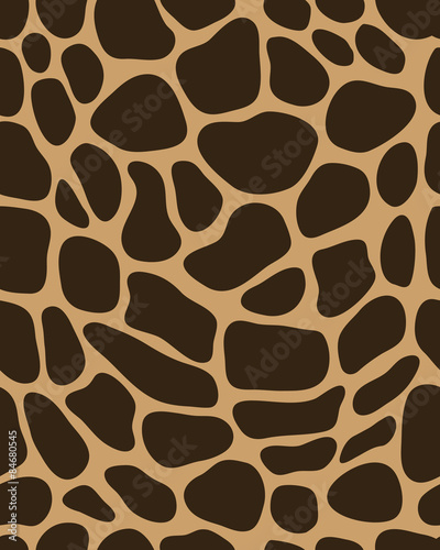 Brown pattern of leather of giraffe, vector 