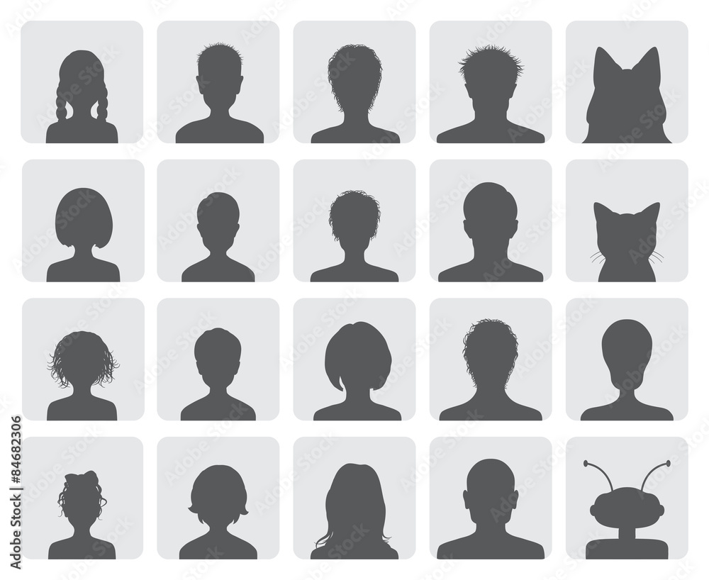 Set of avatars Set of avatars