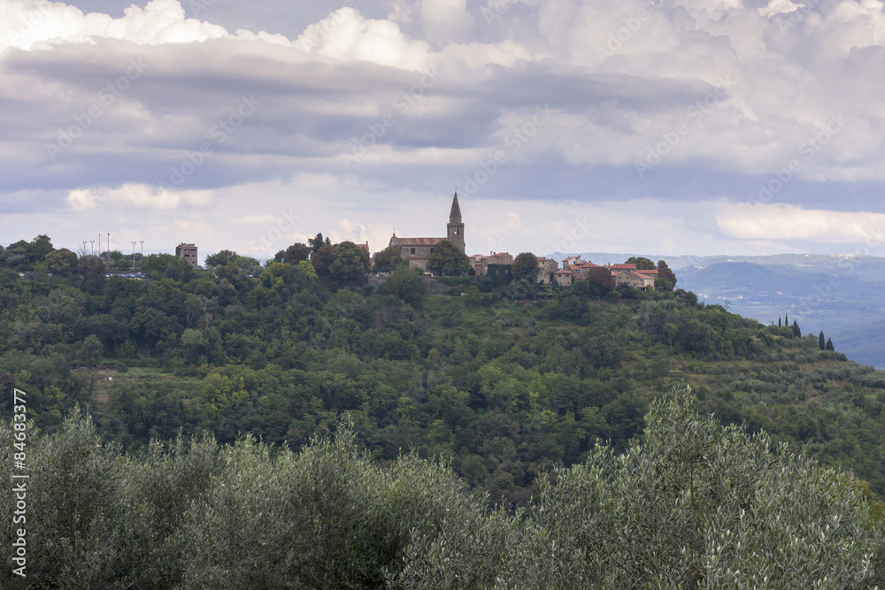 Obraz premium Groznjan in Croatia