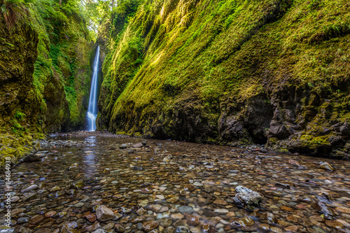 Lower Oneonta falls in Columbia River Gorge, Oregon photo