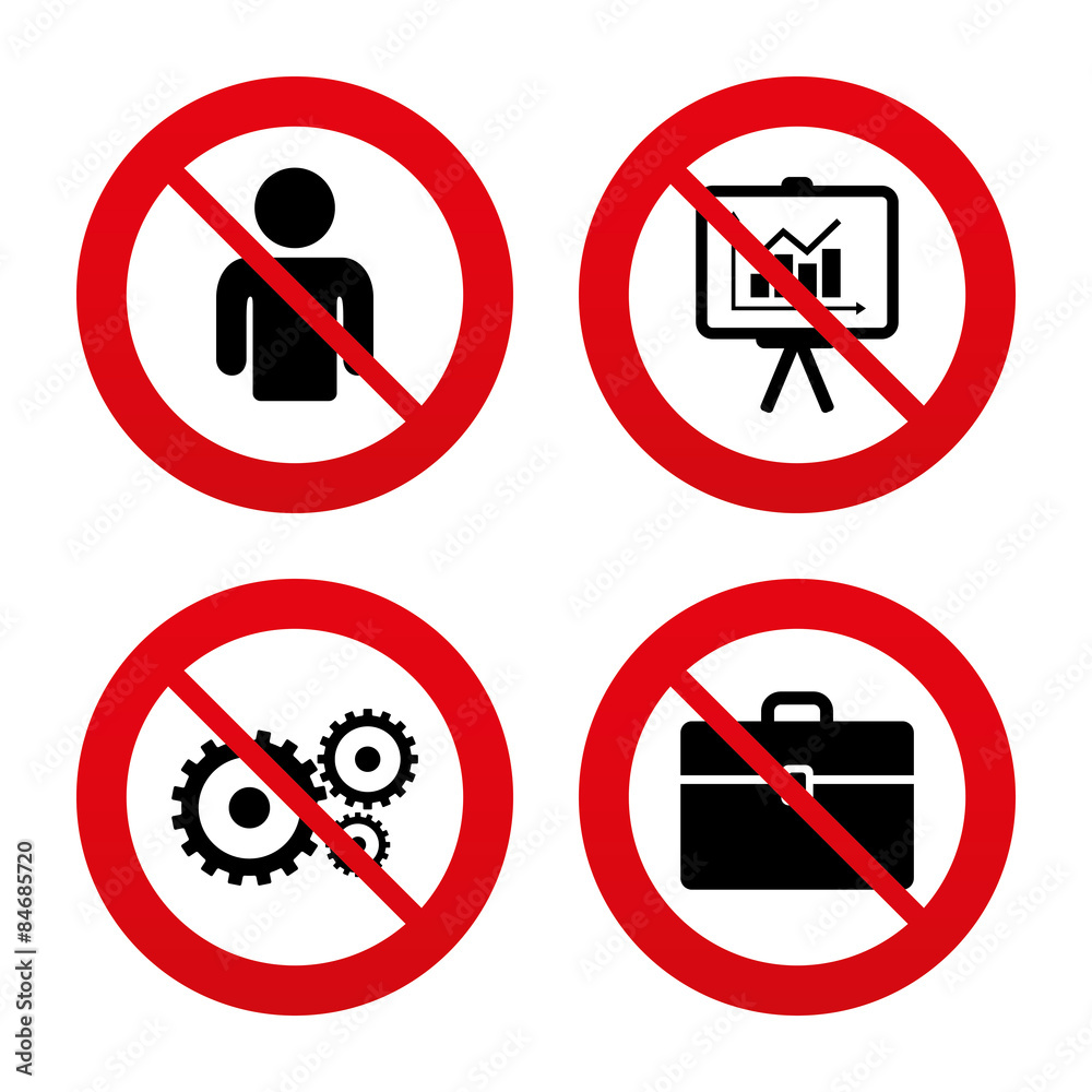 Business signs. Human and presentation board. Business signs. Human and presentation board.