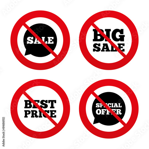 Free Download Sale icons. Special offer speech bubbles symbols - GFXLoad